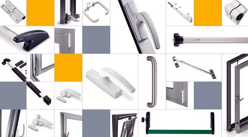 tay nắm cửa nhôm